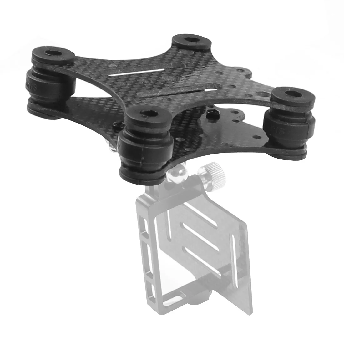 FPV-Kohlefaser-Antivibrationsplatte und Gummibälle für Phantom 1 2 Gimbal Mount Quadcopter für Gopro Hero 2 3 PTZ – Detail 4