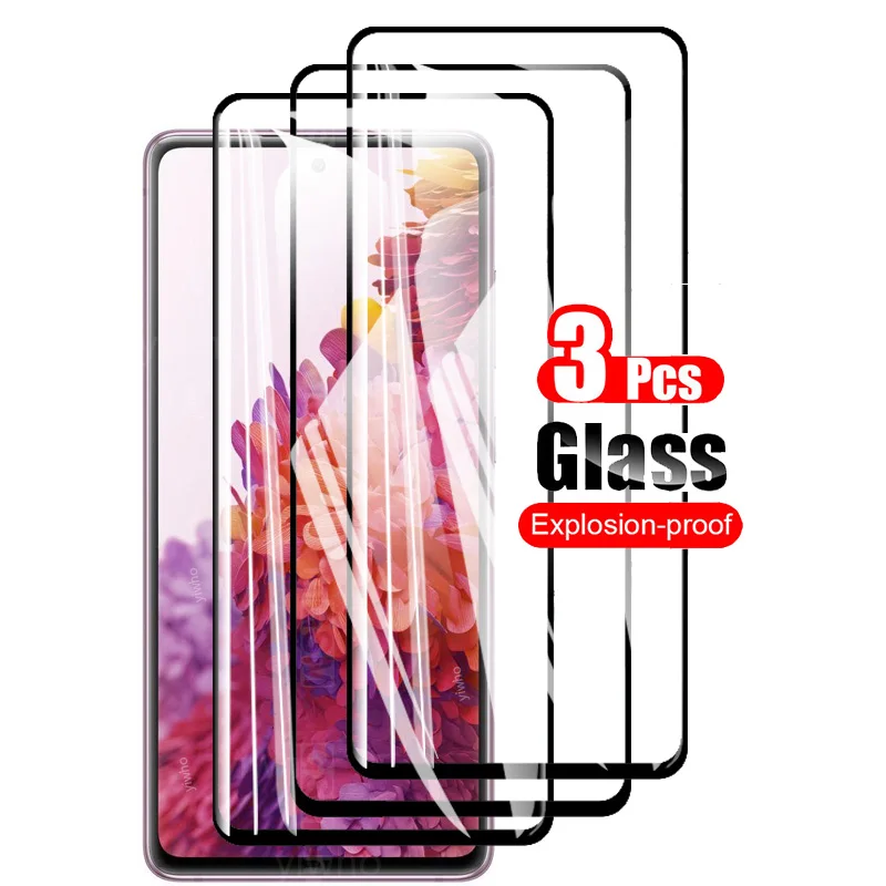 3PCS Protective Glass for Samsung S20 Fe Screen Protector Tempered Glass on For Galaxy S20 Fan Edition s20 lite Camera Safety