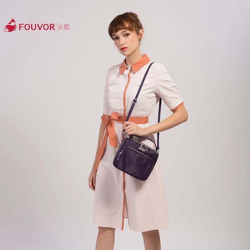 Fouvor Fashion Nylon Bag for Women 2023 Waterproof Simple Wild Canvas Casual Ladies Oxford Shoulder Bag Messenger Bag 2895-09