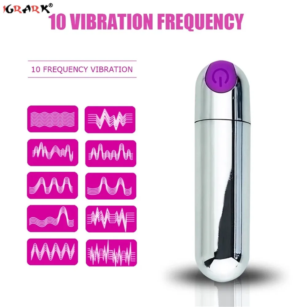 Powerful 10Speeds Mini Bullet Vibrator Clitoris Stimulator G Spot Vagina Massage Adult Sex Toys for Women Gay Female Masturbator - Image 5