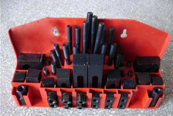 Level 6.8 Mill Clamp Kit M12 M10 M16 Milling Machine Tool Clamping Set 58pcs Tools Vice Milling Machine