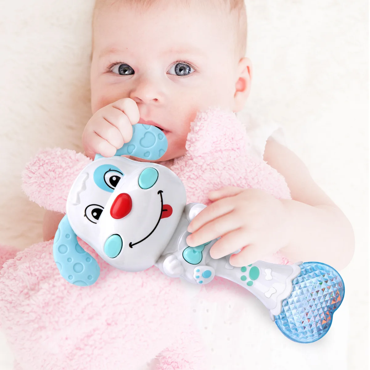 0-12 month Education Mobile Cot Baby Music Teether Rattle Toy for Child Cartoon Bed Bell Newborn Stroller Crib Infant Pacifier