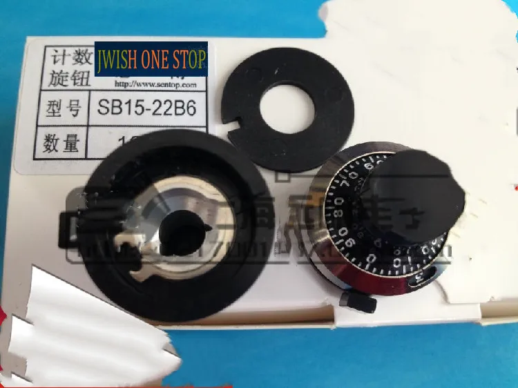 

Potentiometer linear digital counting knob scale lock sb15-22b 6 6.35mm 15 turns