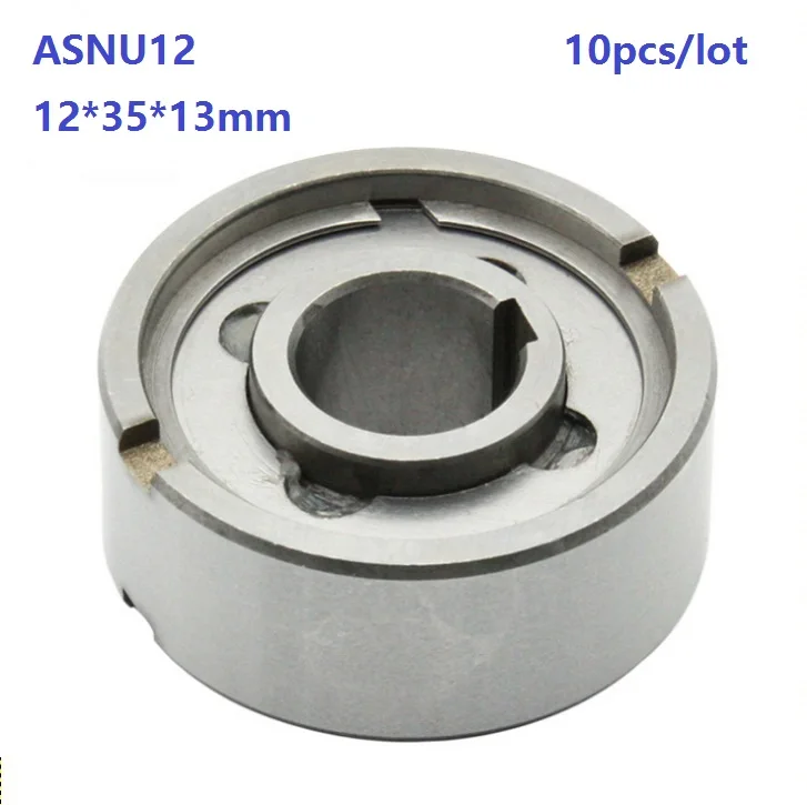 10pcs/lot ASNU12  NFS12 12×35×13mm One Way Clutch Roller Type Bearings Sprag Freewheel Backstop 12*35*13mm