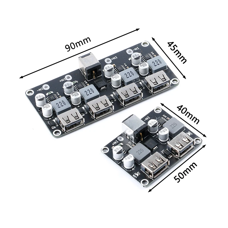 USB QC3.0 QC2.0 DC-DC Buck Converter Charging Step Down Module 6-32V 9V 12V 24V to Fast Quick Charger Circuit Board 3V 5V 12V