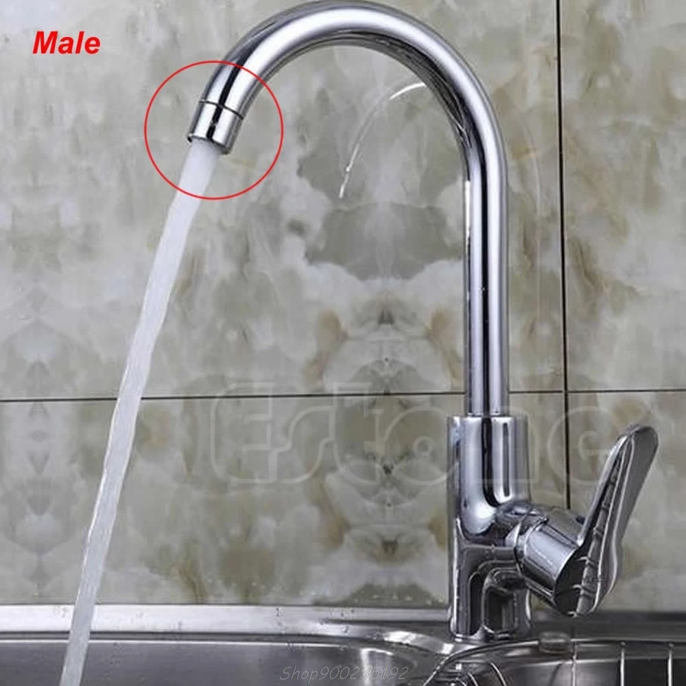 Hemat Air Kitchen Faucet Keran Aerator Chrome Pria/Wanita Nozzle Sprayer Filter