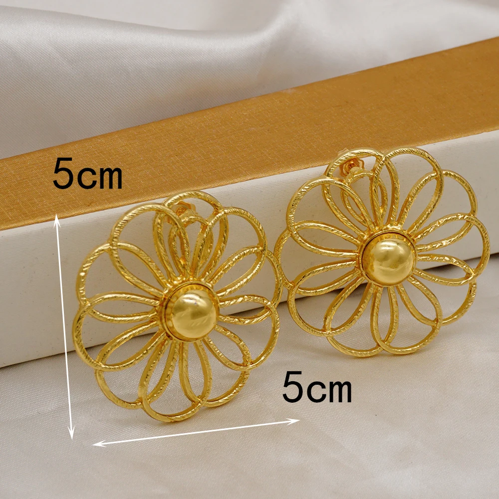 Popular  Earrings Geometric Flower Earrings For Women Girl Drop Earrings Fashion Wedding Jewelry Gifts Daily Wear