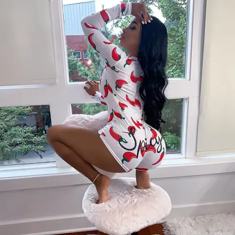 Women Deep V Neck Bodysuit hirigin