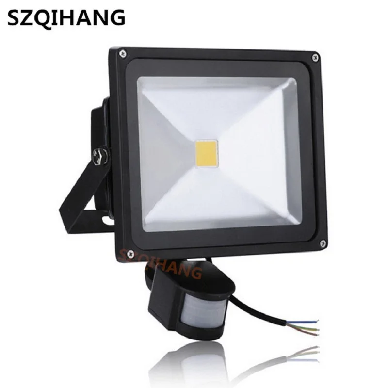 

1PCS LED Floodlight PIR Motion Sensor Detector 10w 20w 30w 50w Outdoor Security Flood Light Waterproof Flood Light IP65.