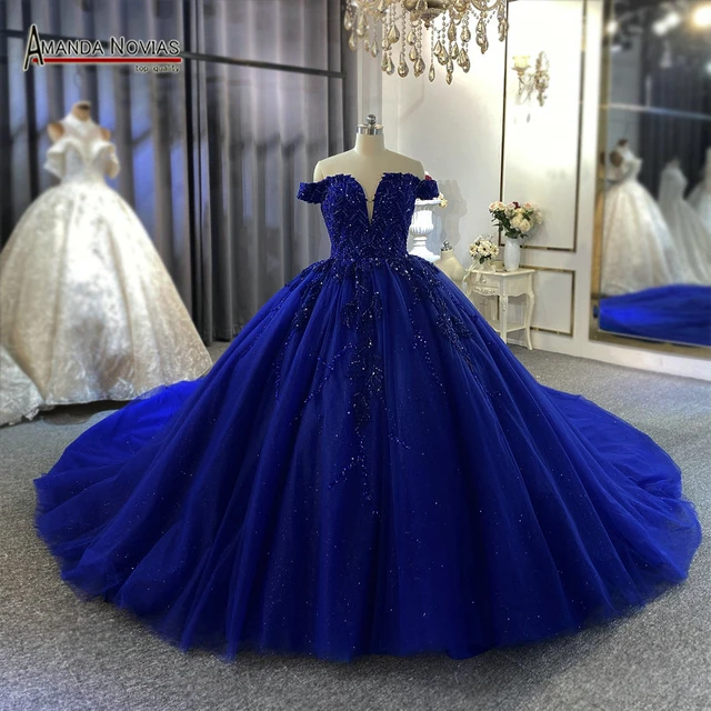 Trajes de novia azul sale