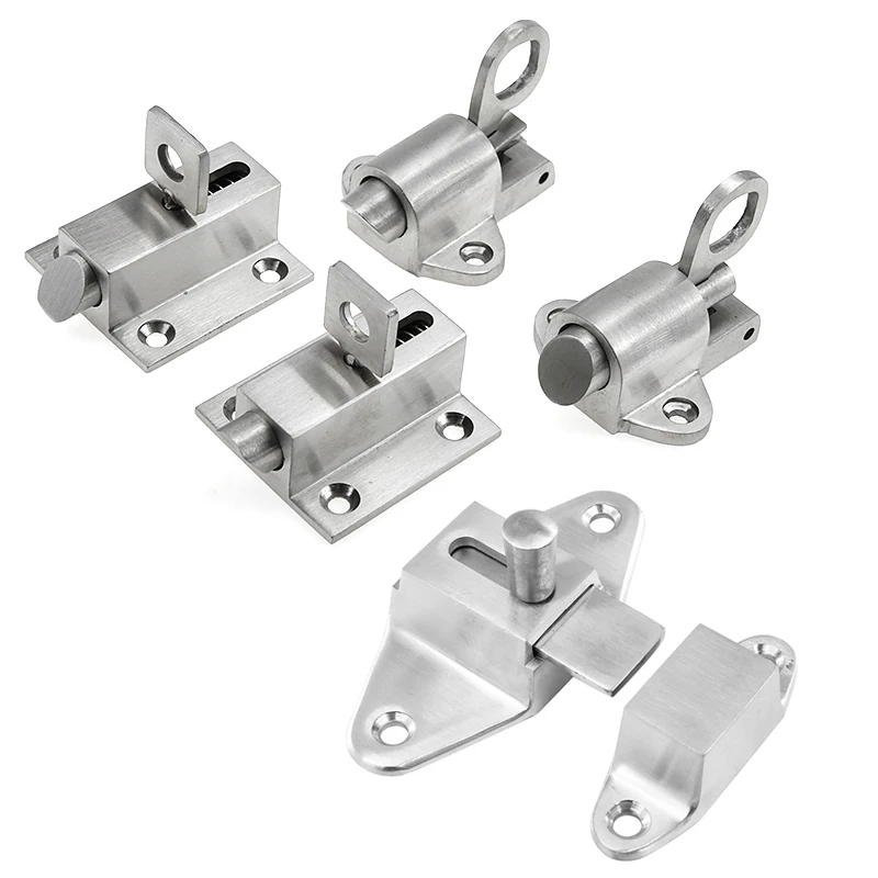 

Stainless Steel Spring Door Bolt Wooden Plastic Steel Window Lock Buckle Furniture Cabinet Latch DIY Household Hardware Part