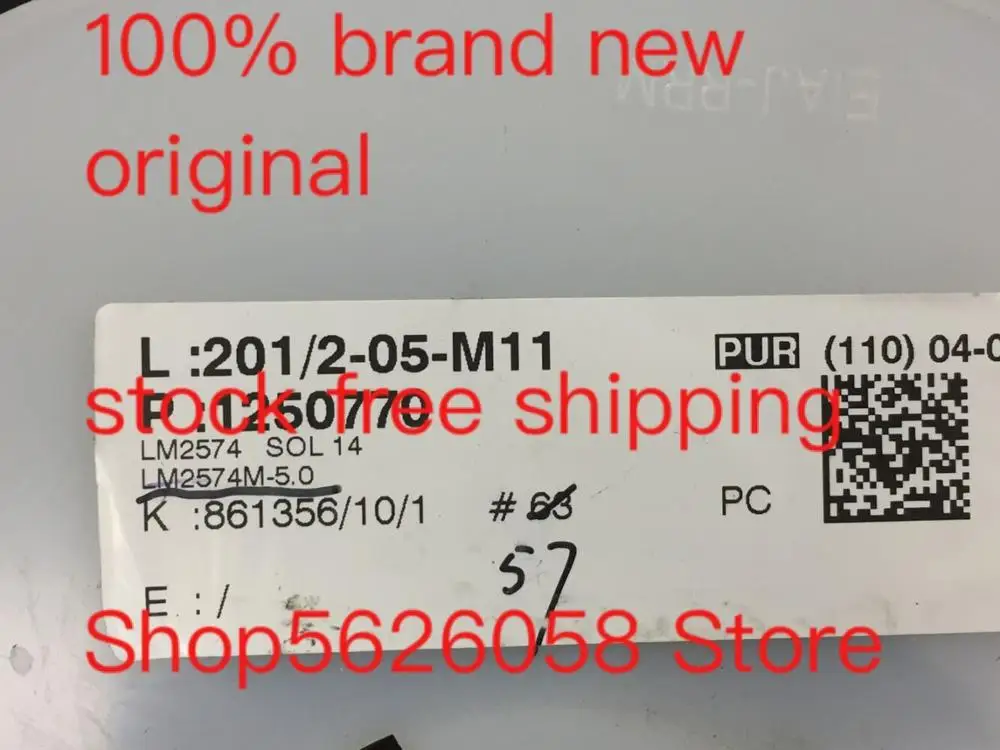 10PCS/LOT LM2574M-5.0/NOPB LM2574M-5.0 LM2574M SOP 100% new original freeshipping stock