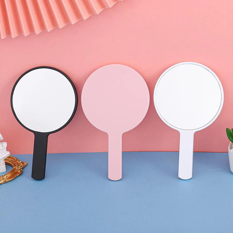 Handled Portable Round Makeup Mirrors Hand Held Vanity Makeup Mirrors Gift