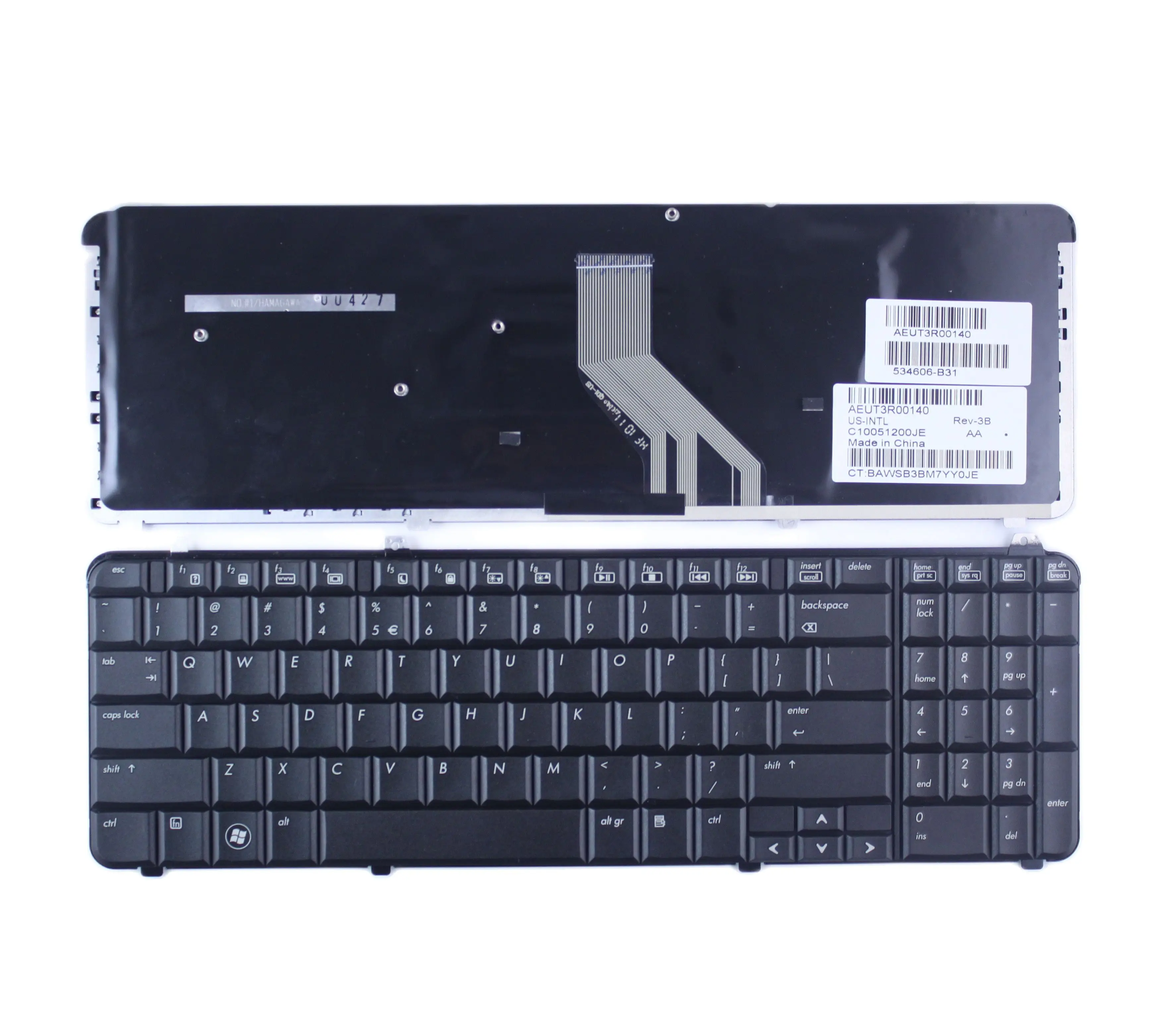 DV6 US Laptop Keyboard for HP Pavilion DV6T-1000 DV6T-1100 DV6T-1300 DV6-2000 DV6 DV6T DV6-1000 DV6-1200 Black Laptop Keyboard