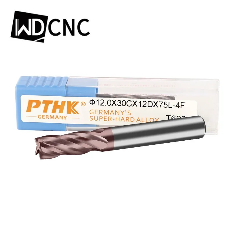 CNC كربيد نهاية المطاحن 4 الناي 1-20 مللي متر آلة التنغستن أدوات قطع المطحنة CNC راوتر بت HRC60 مطحنة