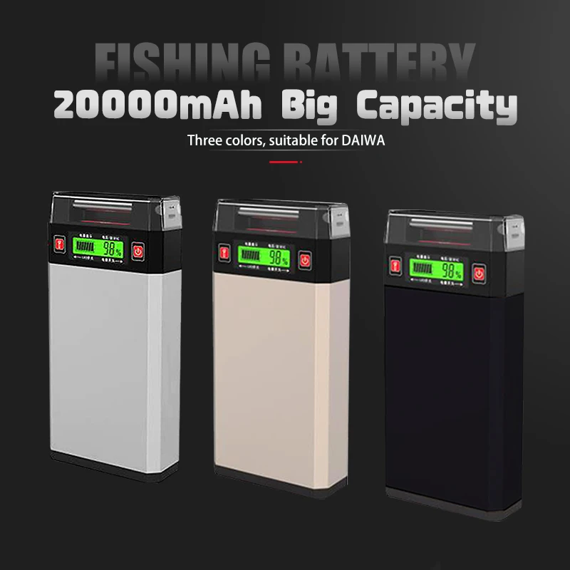 DC12V 25000mAh Super Capacity Power Bank Electric Take Up Reels Lithium Battery For Sea Fishing Boat Power High Quality