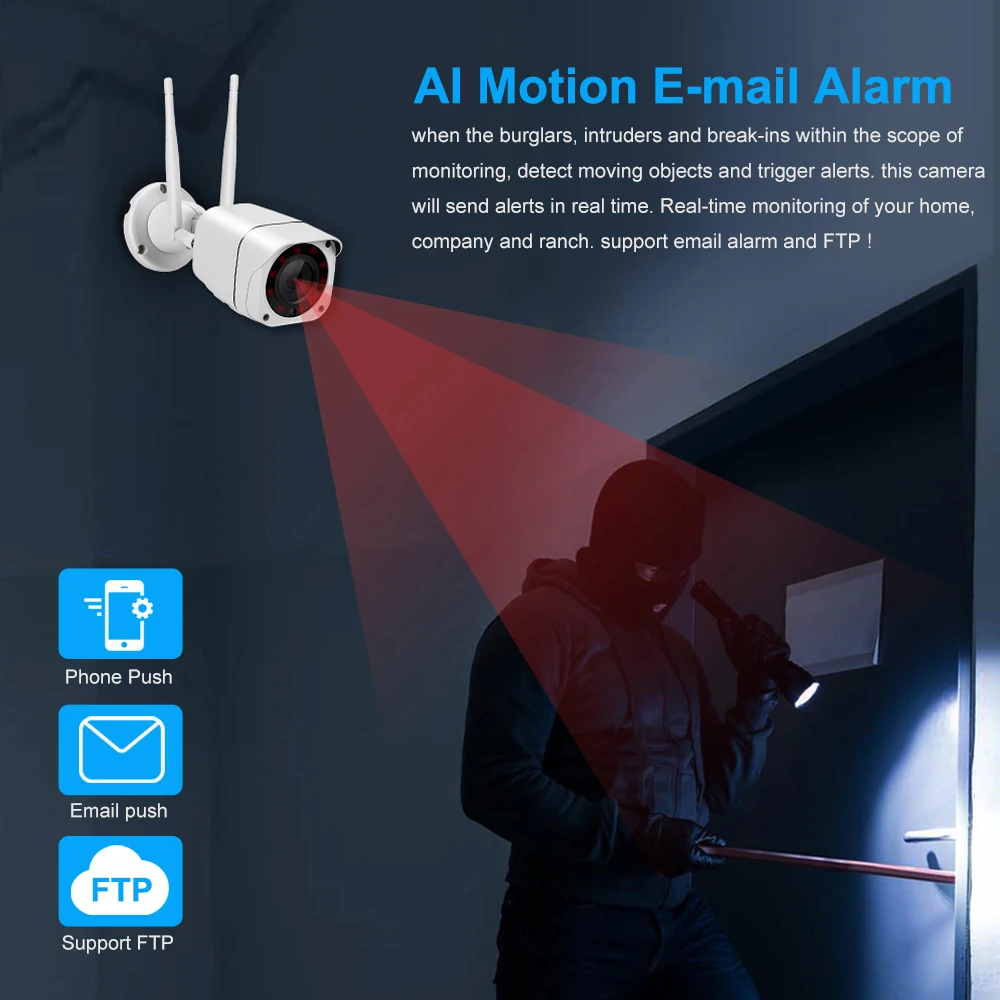 Go! 4G SIM Card IP Camera 1080P 5MP HD Wireless WIFI Outdoor Security Bullet Camera CCTV Metal P2P Onvif Two Way Audio Camhi