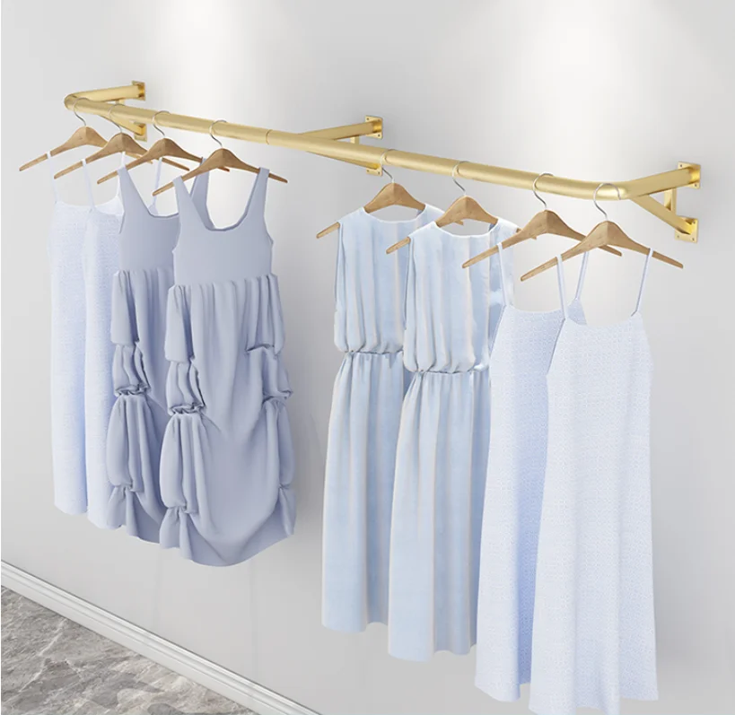 Clothing store display rack wall hanging hanger rack clothes rack special women's wall hanger