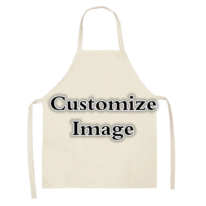 

5pcs/Set Customize Your Apron Grill Kitchen Chef Linen Apron for BBQ Baking Cooking for Men Women Adjustable