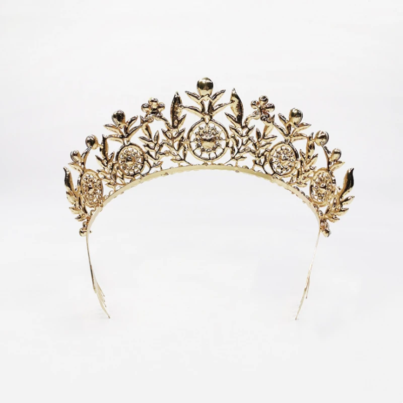 HG001 accessori per capelli da donna classici con strass in oro con corona di strass principessa ragazza da sposa