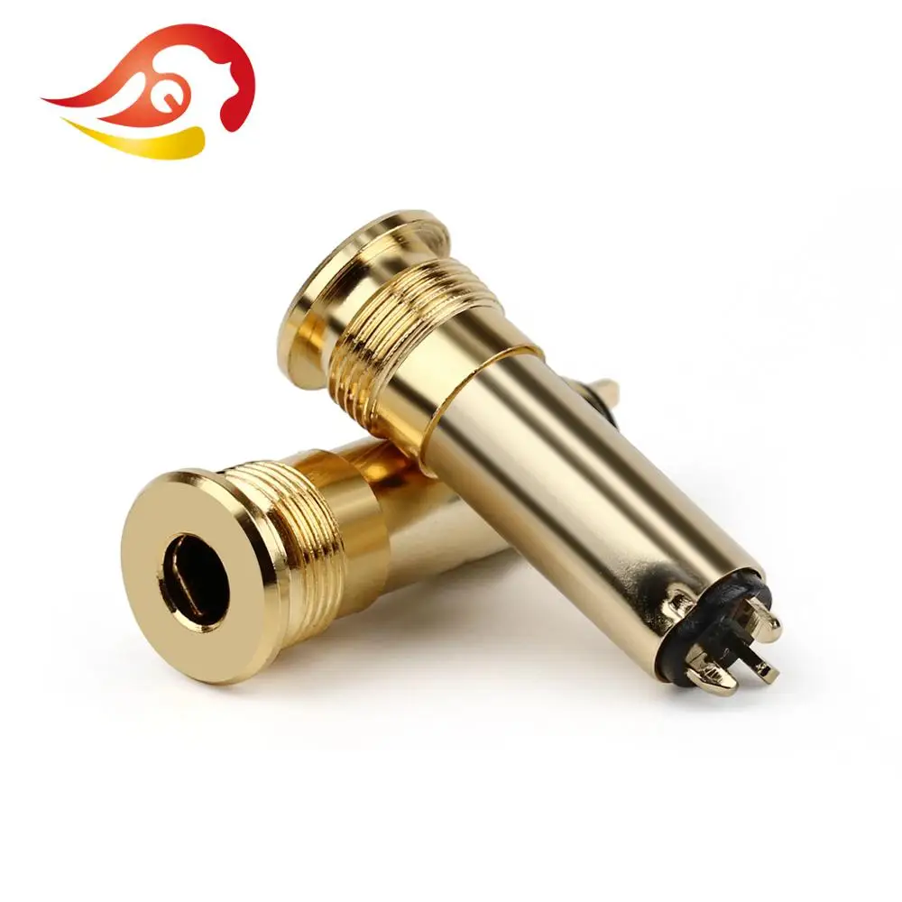 QYFANG 2.5mm 4 Pole 3 Contact Earphone Female Plug Gold Plated Copper Audio Jack Metal Adapter HiFi Headphone Wire Connector