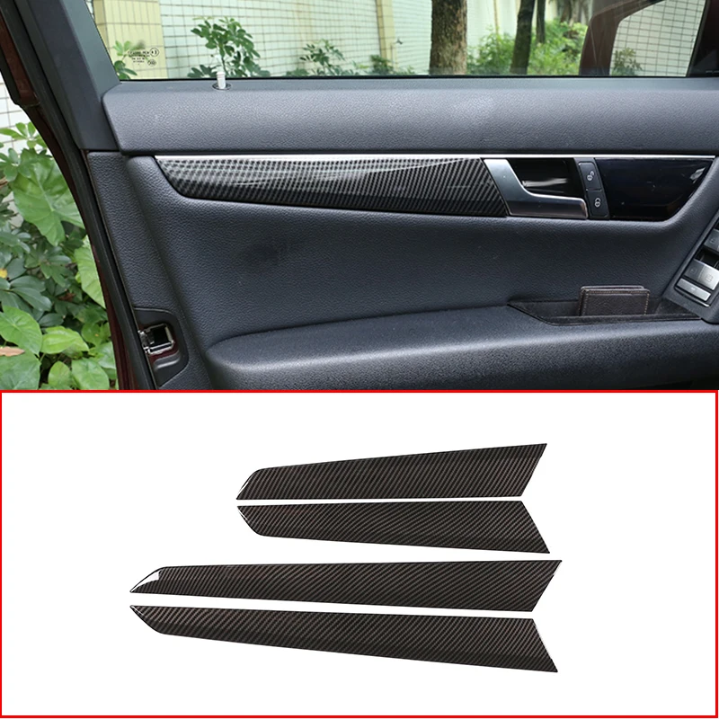 

Car Interior Door Decoration Panel Cover Trim For Mercedes Benz C Class W204 C180 C200 2009-2014 Car Accessories