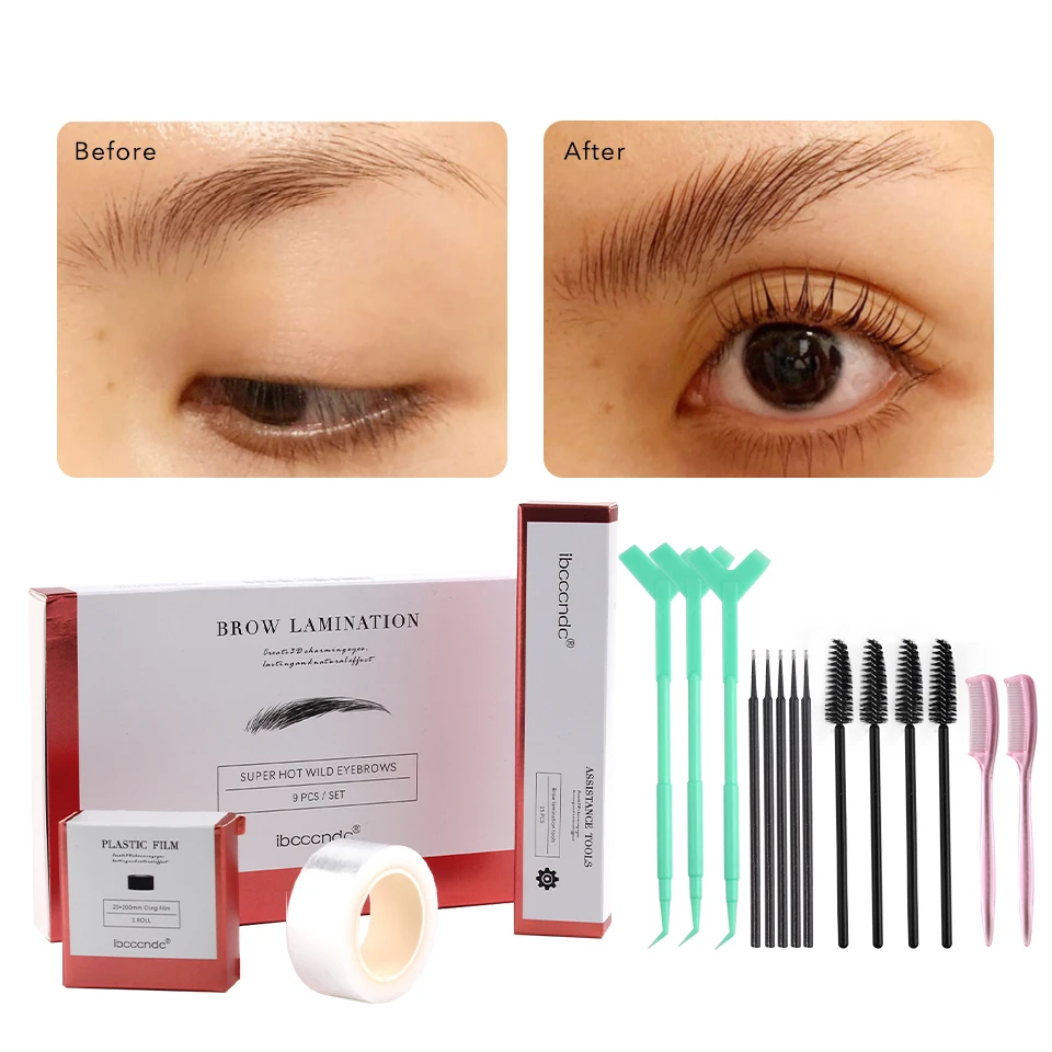 Pro Brow Lift Kit Perming Brow Curling Eye Brow Perming Lotion for Home Use Salon Brow Lamination Makeup Tool