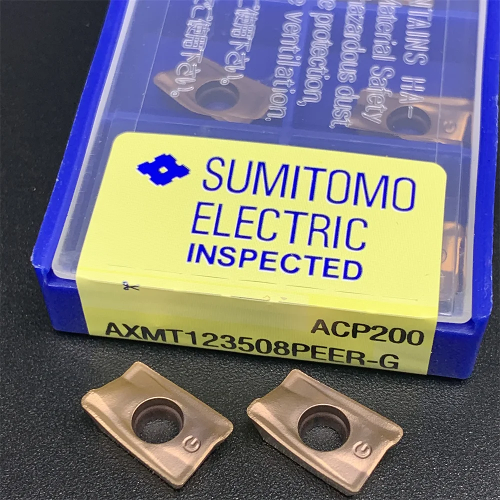 AXMT123508PEER-G di alta qualità ACP200 utensile per tornitura interna utensile per tornitura di metalli utensili per tornio CNC 10 pz AXMT 123508