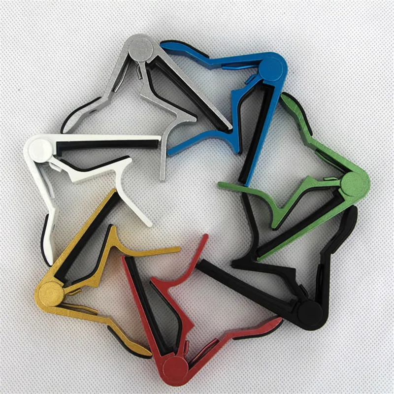 Universal Aluminium Capo Acoustic Guitar Transposition Clip Ukulele Transpose Clips Guitar Accessories Parts