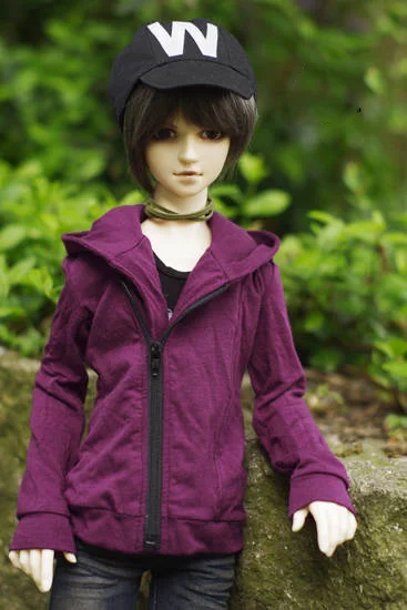 1/4 1/3 scale BJD clothes Diagonal zipper Hoodies coat for BJD/SD MSD SD13 SD17 SSDF ID72 HID strong Uncle doll accessories C172