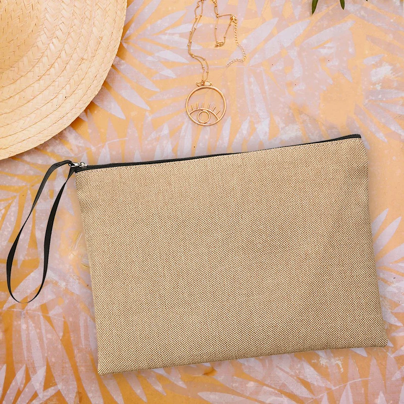 Summer Beach Vintage Clutch Wallet Handbag Bag Lovely Fashion Cute Imitation Linen Beach Casual Women\'s Bags Purse Wallet