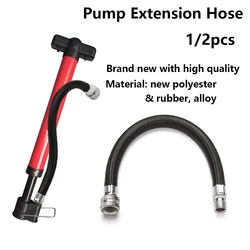 1PC Bicycle Pump Extension Tube Pipe Cord Portable Bike Hose Pumping Adapter Longer Use150Psi Schrader A/V Valve Service Parts