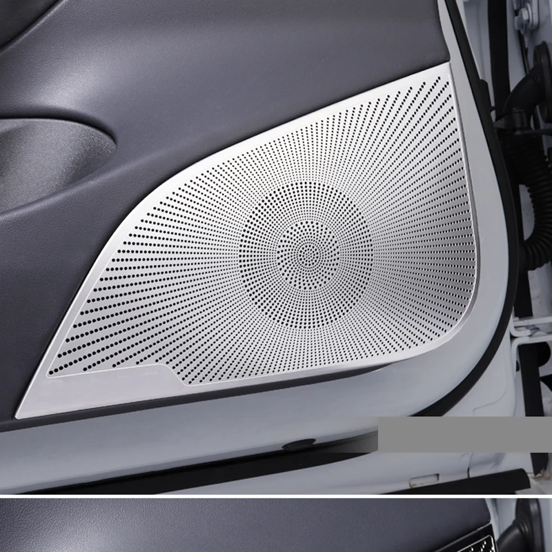 New for Tesla model 3 Car accessories front column roof horn hood speaker cover sound decorative frame sequins a pillar horn