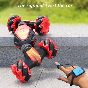 2022 Stunt Car Remote Control Watch Motion Sensor Electric Toy RC Drift Car 2.4GHz 4WD Rotation Gift for Kids Boys Birthday