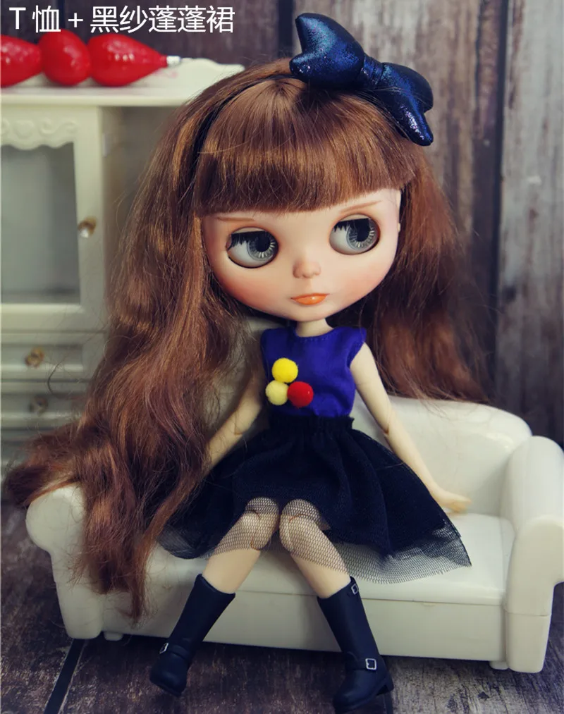 Handmade Clothes For Blythy Doll Sweetpie Coat TUTU Skirts Fashion Doll Clothes For Licca Doll Kids Toy 1/6 Doll Clothes Sets