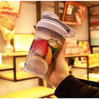 500Ml/700Ml Sport Shaker Bottle Bpa Free Plastic Water Bottle Leak Proof Sports Shaker Protein Drinkware for Woman