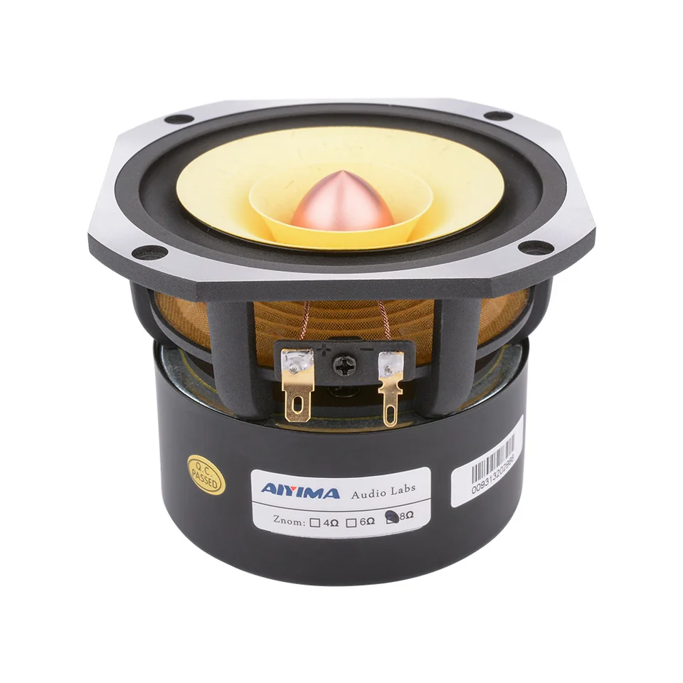 4 Inch 25W Full-Range Speaker 4-8 Ohm HIFI Aluminum Frame