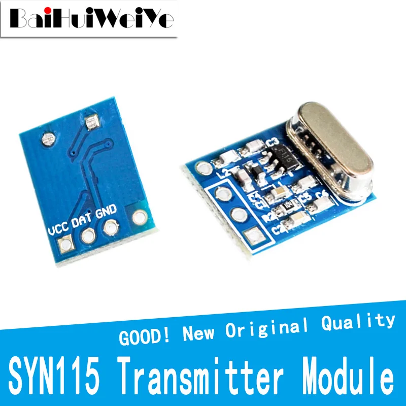 1PCS 433MHZ Wireless Transmitter Receiver Board Module SYN115 SYN480R ASK/OOK Chip PCB for arduino