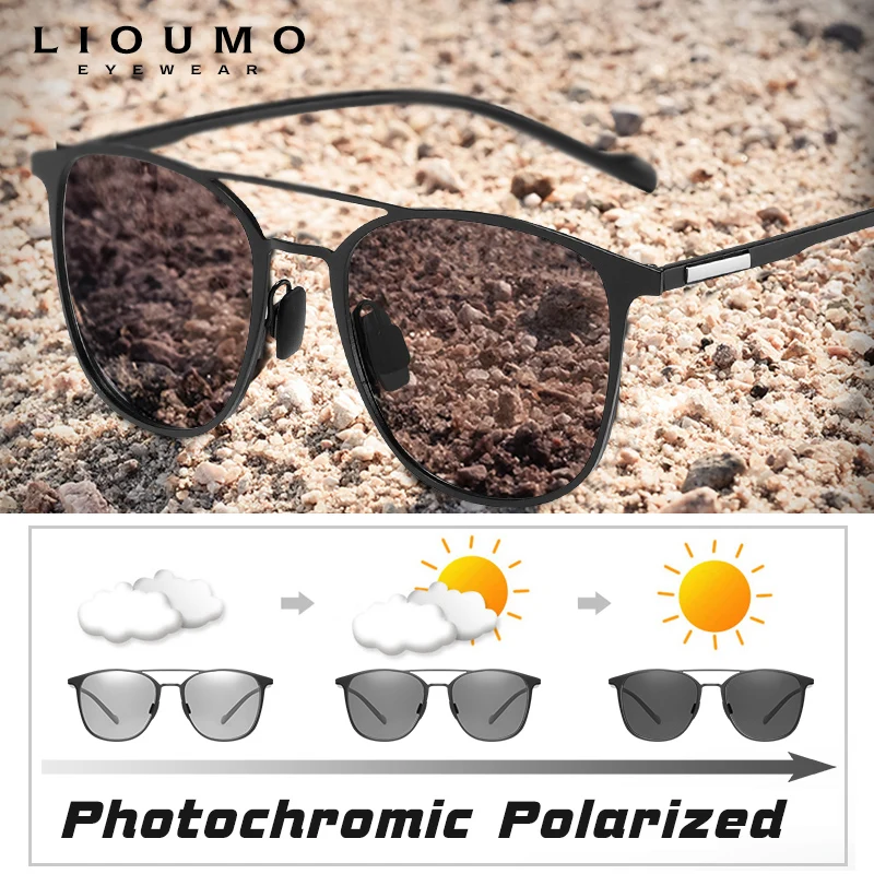 

Square Ultralight Polarized Sunglasses Photochromic Anti-UV Driving Men Women Super Light Sun Glasses Man Goggles Gafas De Sol