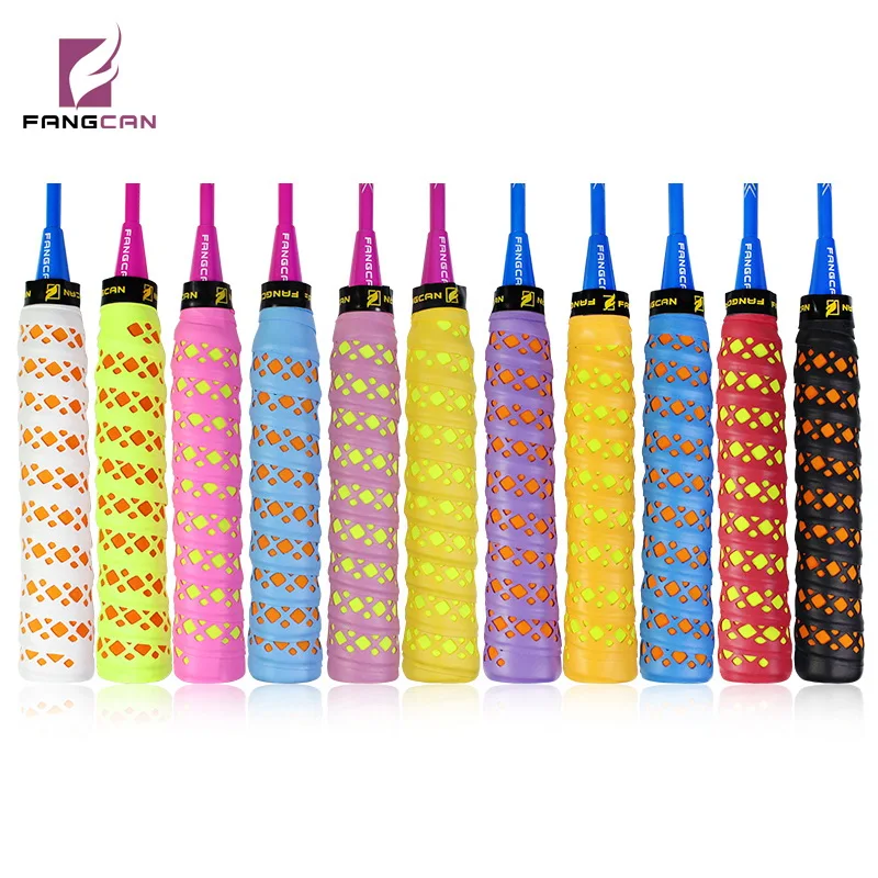 FANGCAN 5 sztuk/partia dwukolorowy Pickleball Overgrip poduszka PU Grip Paddle tenis Badinton