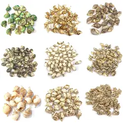 50 pcs Natural shell Fashion Conch shape Pendants Exquisite charms for Jewelry Making DIY Bracelet Necklaces earring Accessories