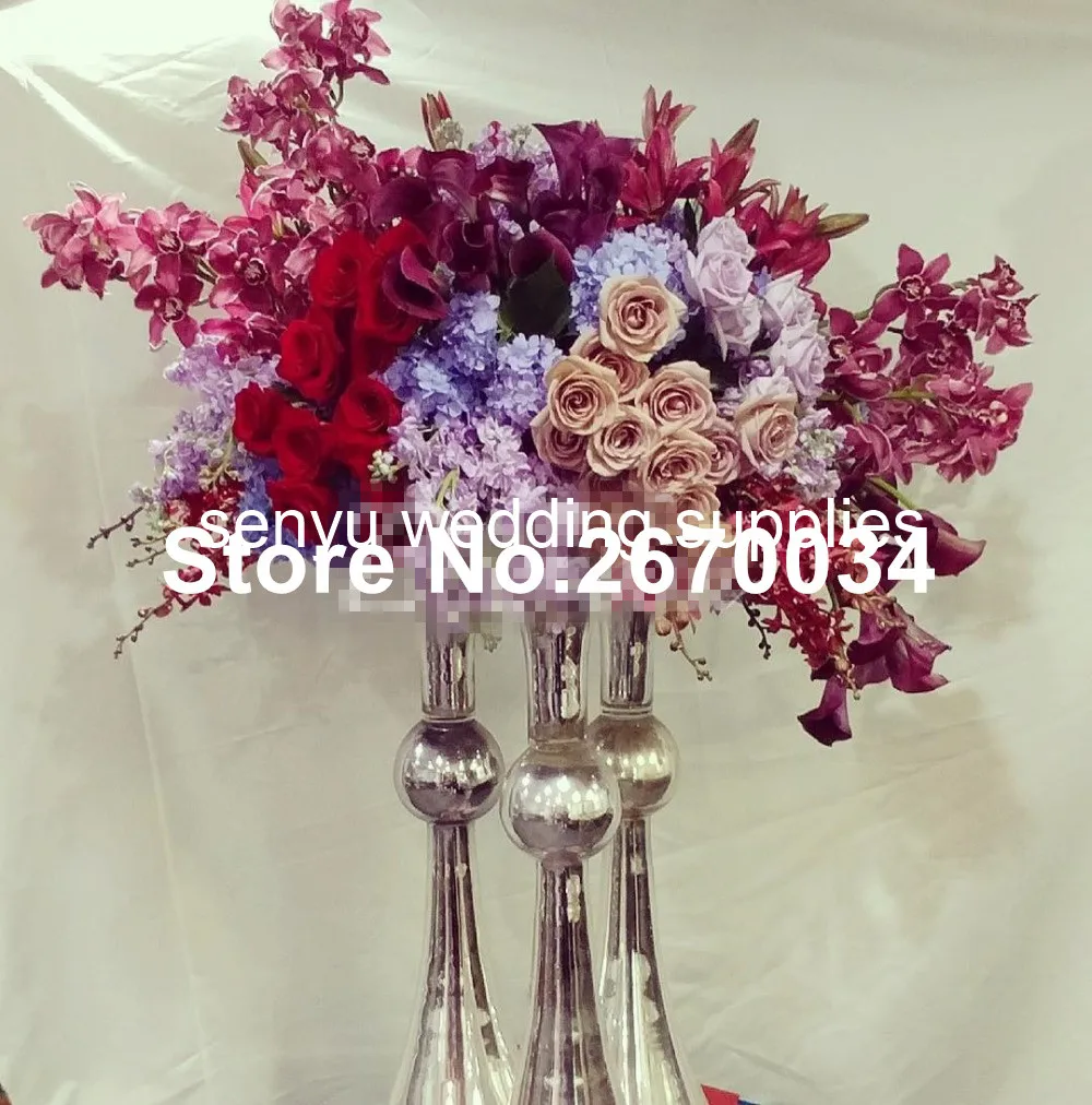 

10pcs )Gold Plated Metal Iron Flower Vase Wedding Table Metal Vase Flowers Vase Stand Centerpieces for Wedding Table 0776