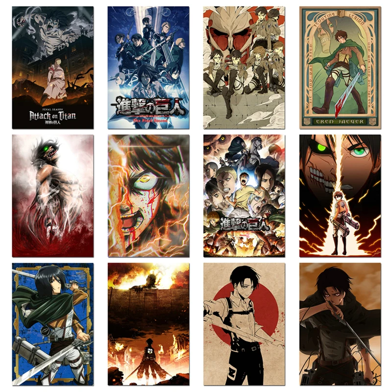 Diamond Painting Attack On Titan Anime Poster Eren Jaeger Mikasa Ackerman Armin Arlert Shingeki No Kyojin For Room Decoration