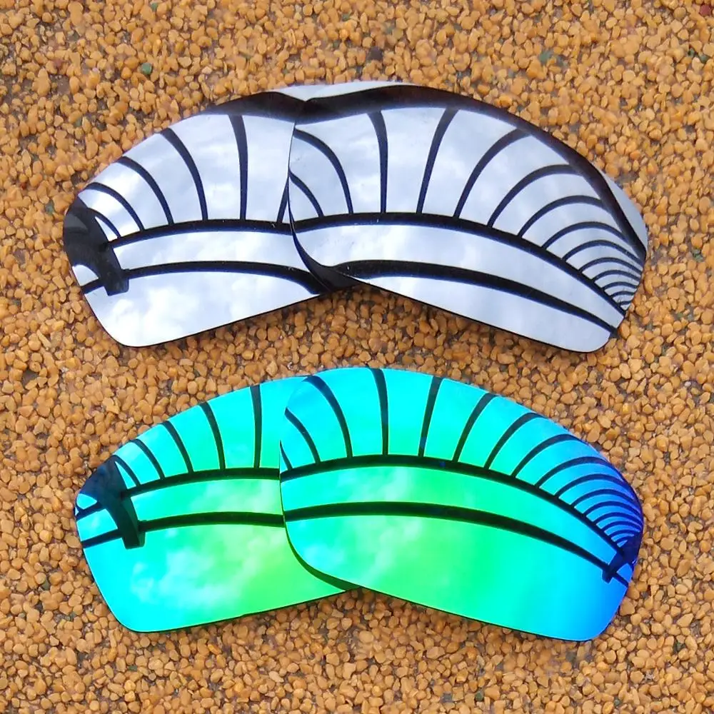 

Silver Mirrored & Green Mirrored Polarized Replacement Lenses for Monster Pup Frame 100% UVA & UVB