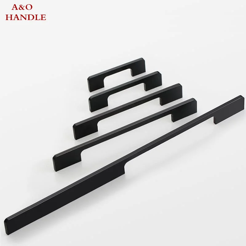Handles Drawer Cabinet Furniture Kitchen Handles for Wardrobe Doors and Windows Black Golden 1000mm Super Long Hardware