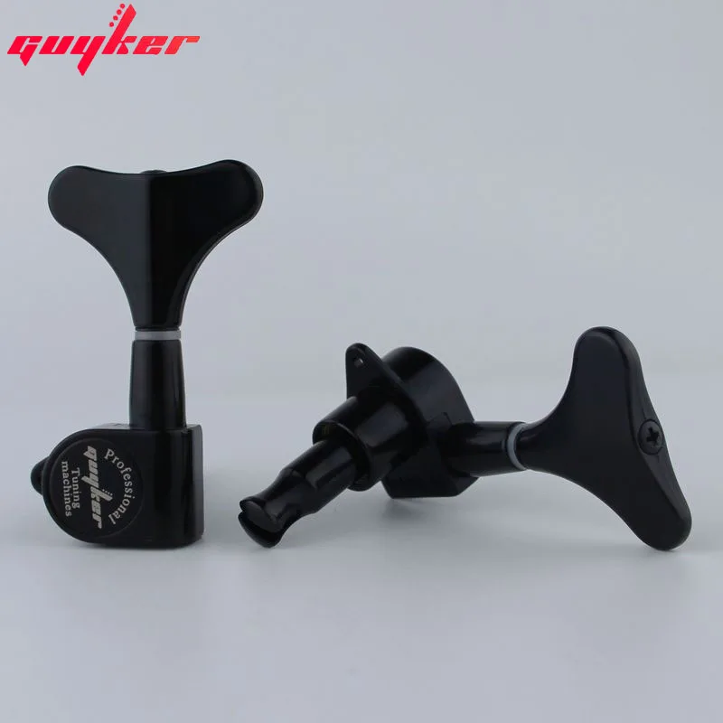 GUYKER Headstock Sealed Bass Tuners Machine Heads Black