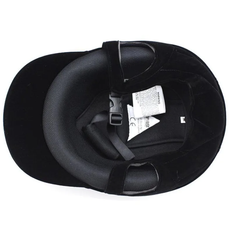 Casque d\'équitation classique en velours réglable, couvre-chef de protection pour l\'équitation, le cyclisme, 54-62cm