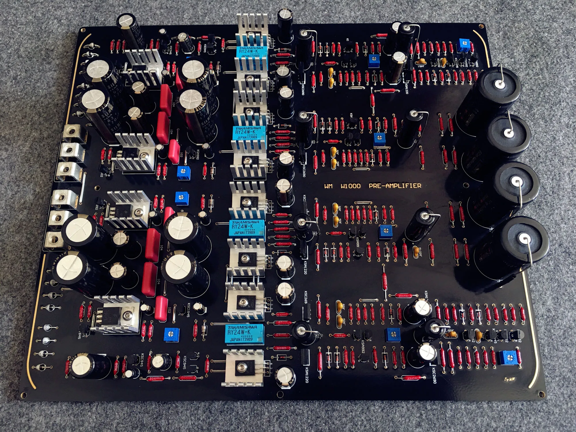 NEW W1000 HIFI level balanced preamplifier power amplifier finished board