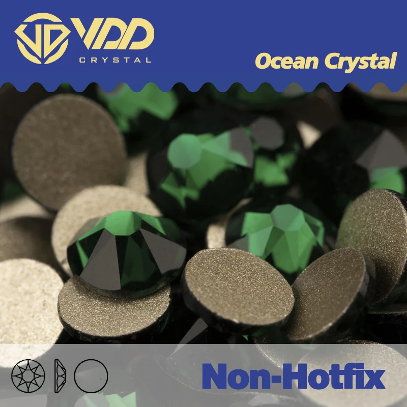 VDD Non Hot Fix 2088 8 große 8 kleine Nail Art Strasssteine Kristall in Blumen Nagelsteine Strasssteine und Dekorationen Diamant DIY