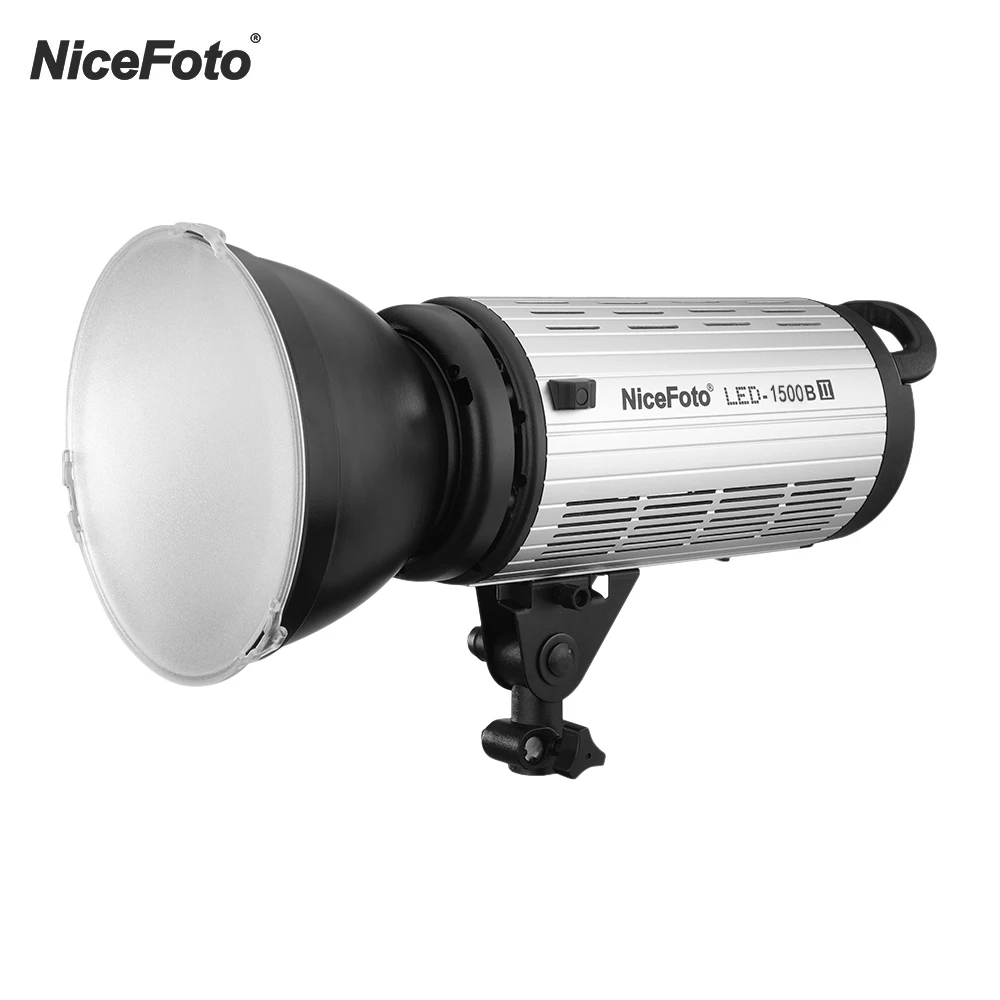 NiceFoto LED-2000B II 5500K LED Video Light Fill-in Light CRI 95+ Orange Filter Bowens Mount APP Control for Studio Wedding 200W